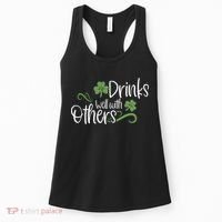 Funny St Patricks Day, St Patricks Day Drinking, Drinks Well With Other Women's Tank Top thumb 0