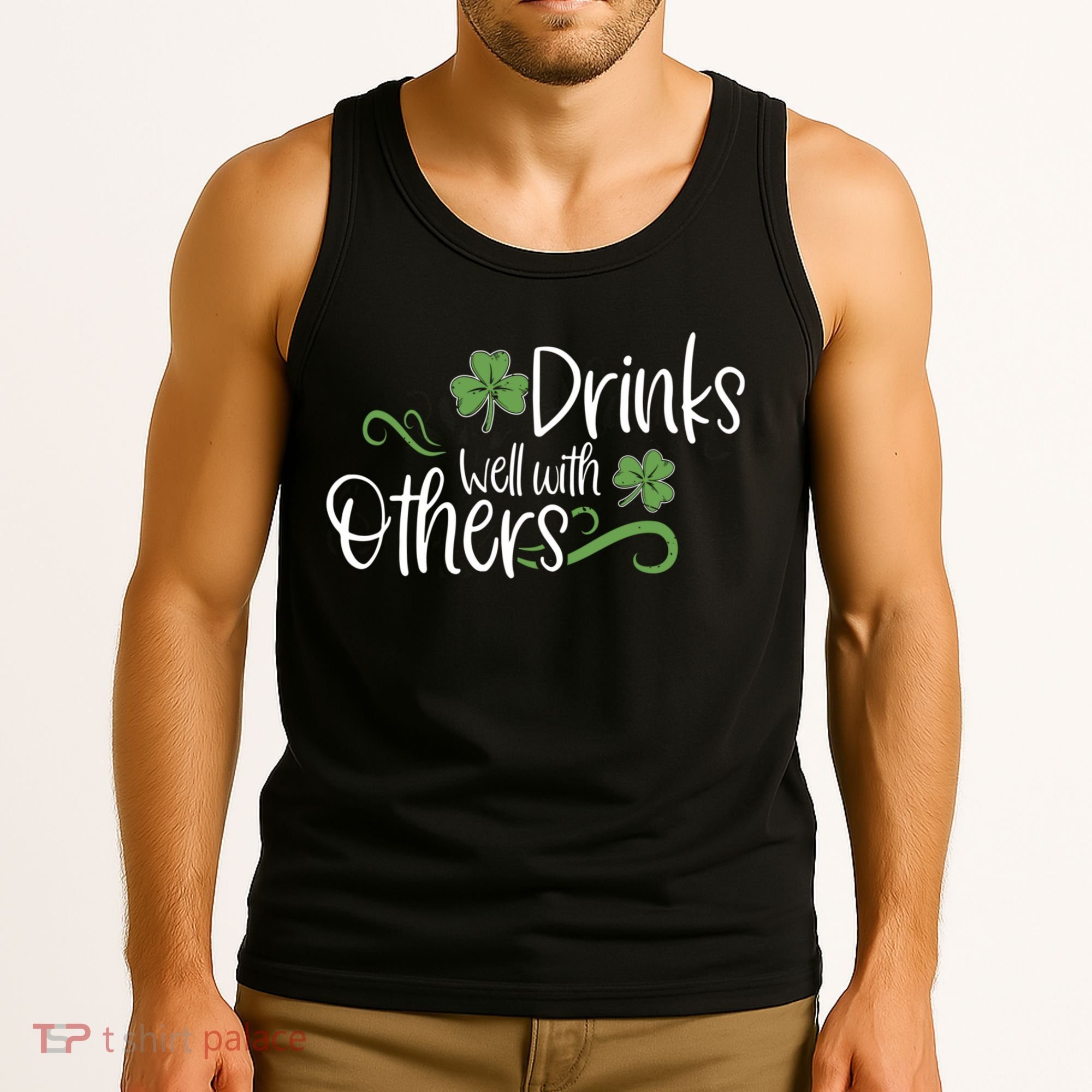 Funny St Patricks Day, St Patricks Day Drinking, Drinks Well With Other Tank Top