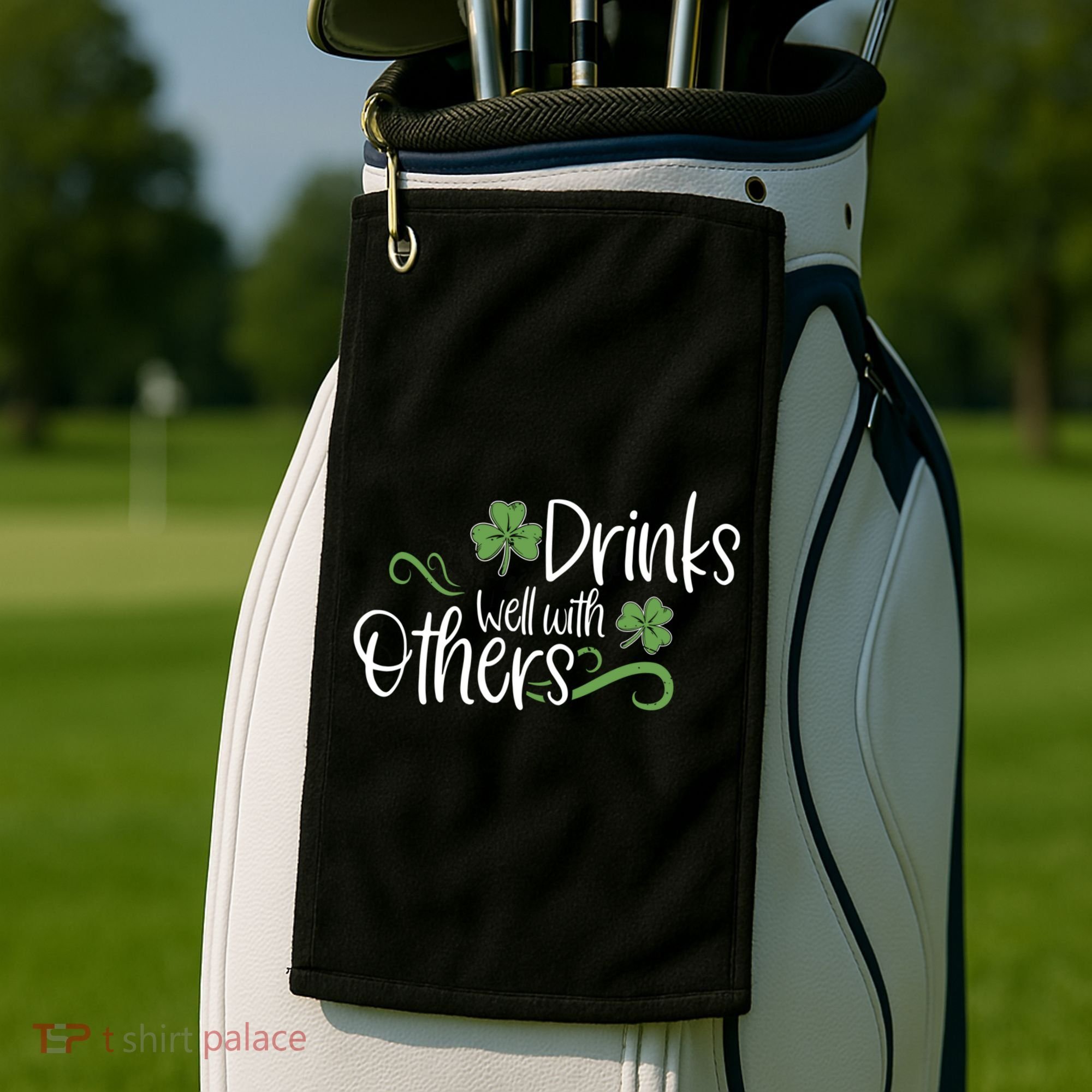 Funny St Patricks Day, St Patricks Day Drinking, Drinks Well With Other Golf Towel