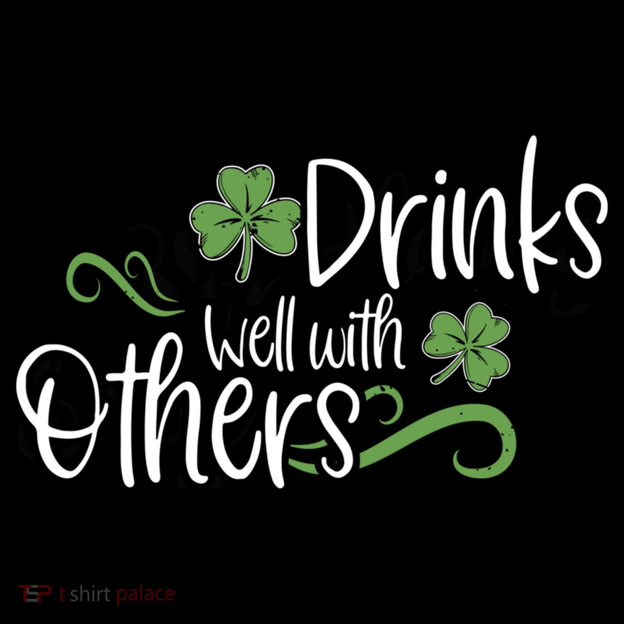 Funny St Patricks Day, St Patricks Day Drinking, Drinks Well With Other Tote Bag