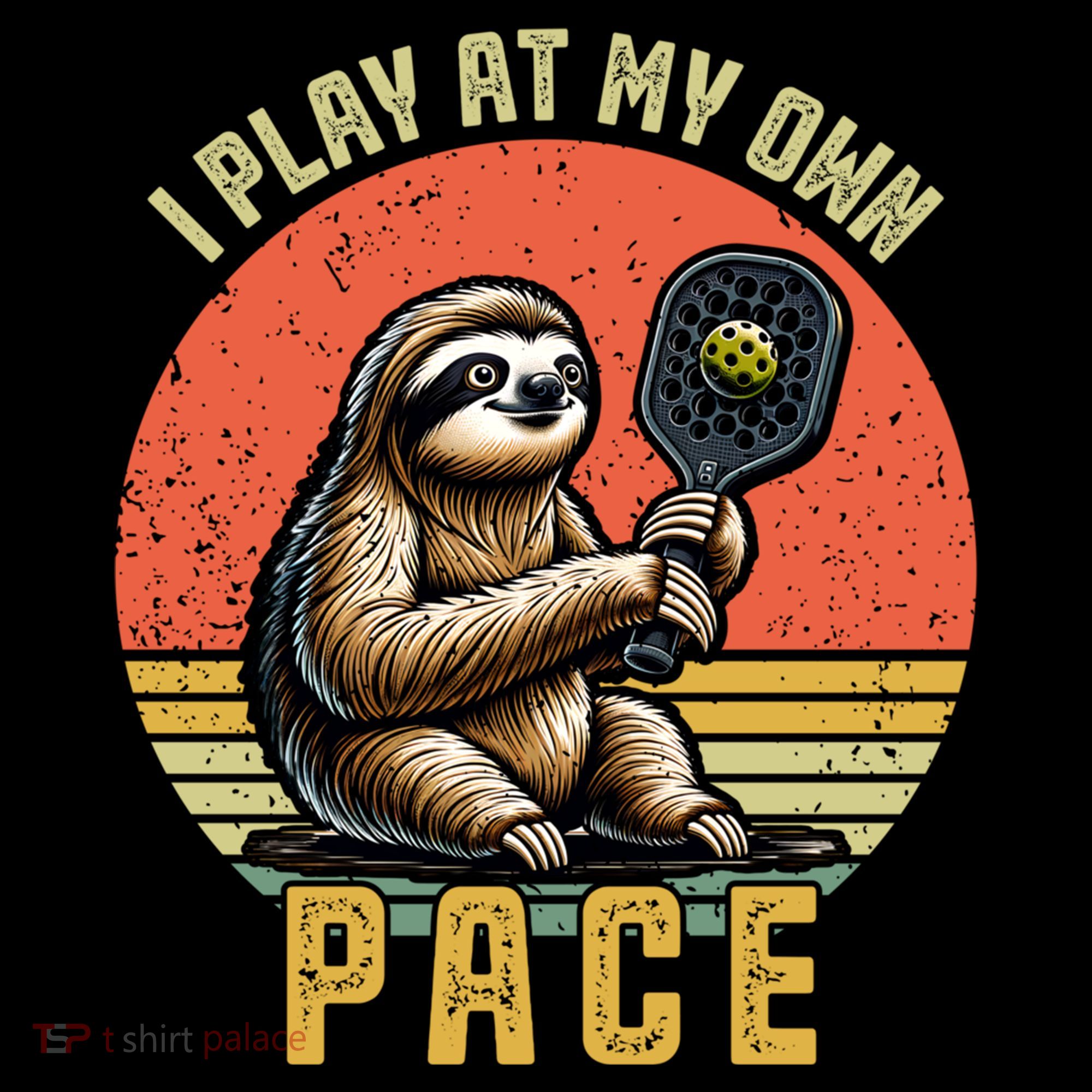 Funny Sloth Pickleball Player And Paddleball Gift Coffee Mug