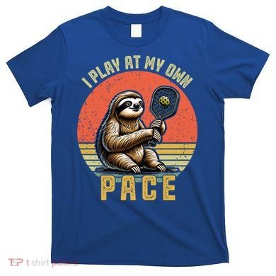 Funny Sloth Pickleball Player And Paddleball Gift T-Shirt