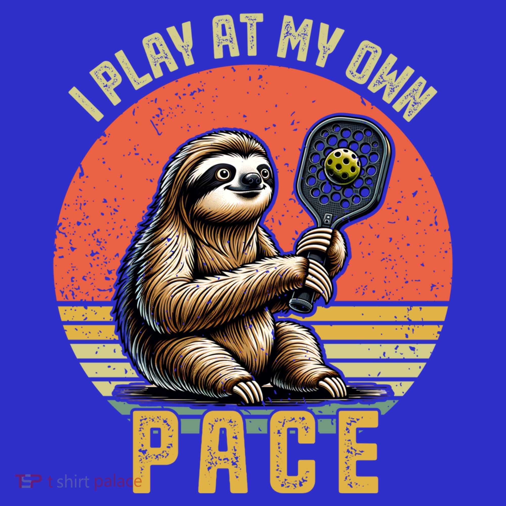Funny Sloth Pickleball Player And Paddleball Gift Tumbler