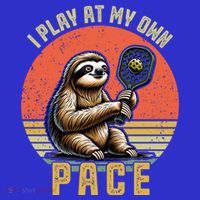 Funny Sloth Pickleball Player And Paddleball Gift Women's Tank Top thumb 5