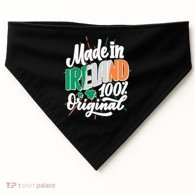 Funny St Patricks Day Made In Ireland 100% Original USA-Made Doggie Bandana
