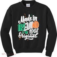 Funny St Patricks Day Made In Ireland 100% Original Kids Sweatshirt thumb 0