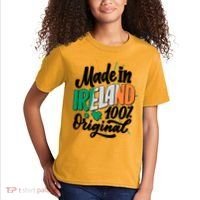 Funny St Patricks Day Made In Ireland 100% Original Kids T-Shirt thumb 2