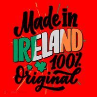 Funny St Patricks Day Made In Ireland 100% Original Santa Hat thumb 1