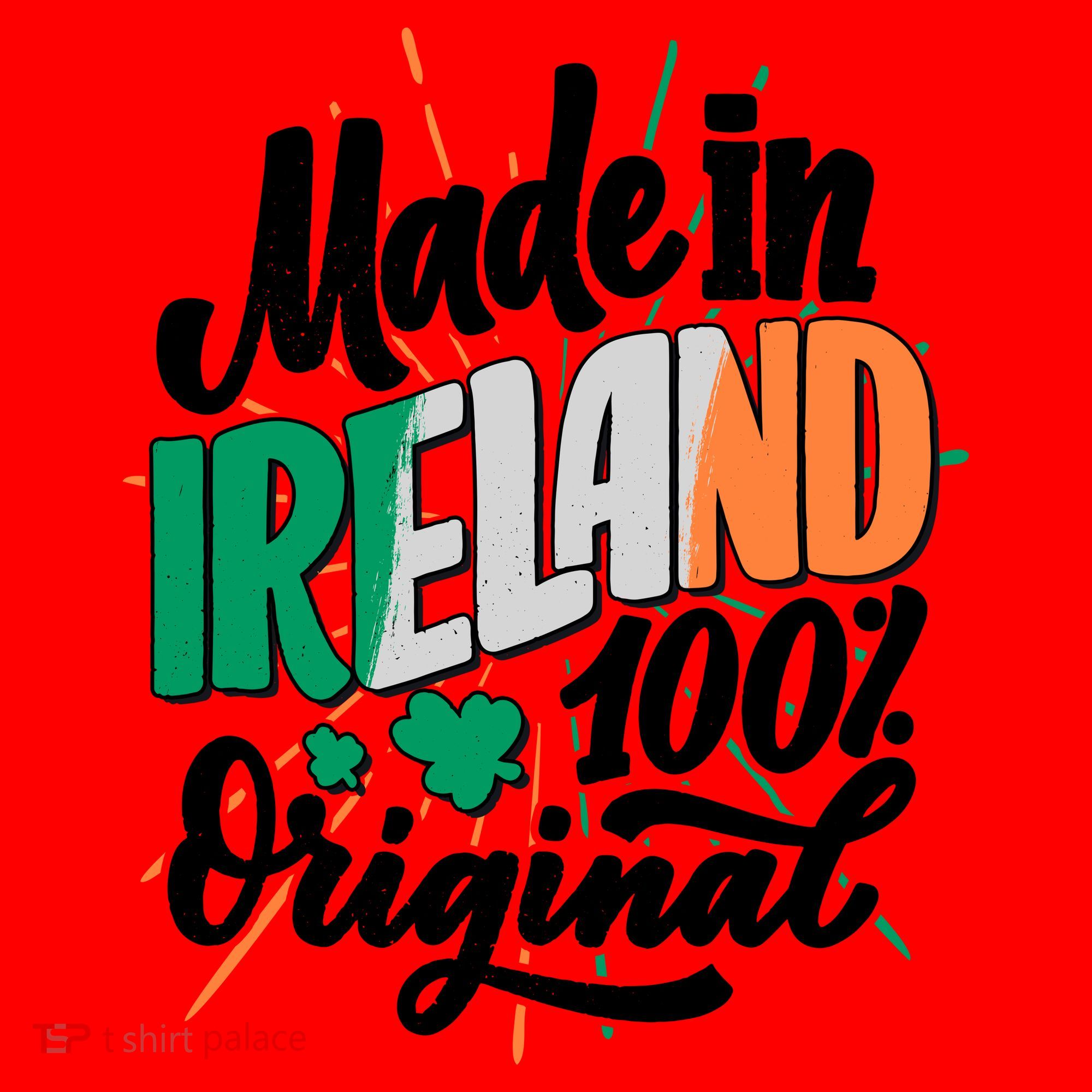 Funny St Patricks Day Made In Ireland 100% Original Santa Hat