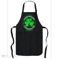 Funny St Patrick's Day Shenanigans Coordinator Lucky Shamrock Clover Apron thumb 0