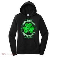 Funny St Patrick's Day Shenanigans Coordinator Lucky Shamrock Clover Women's Hoodie thumb 0