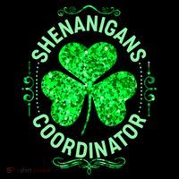 Funny St Patrick's Day Shenanigans Coordinator Lucky Shamrock Clover Toddler Hoodie thumb 2