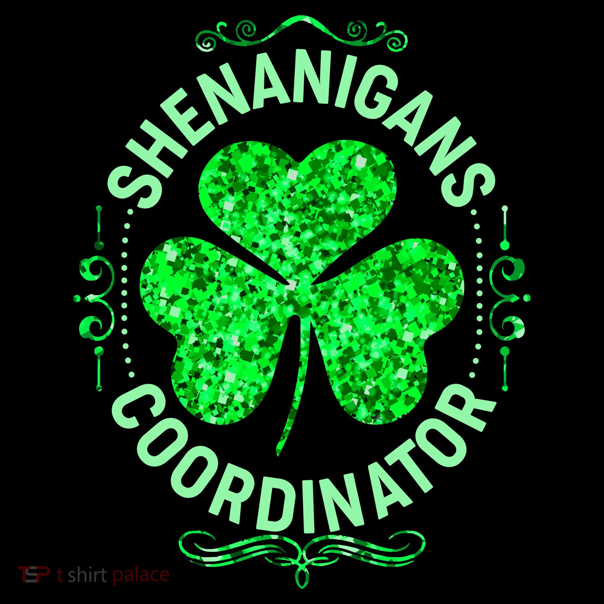 Funny St Patrick's Day Shenanigans Coordinator Lucky Shamrock Clover Toddler Hoodie