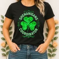 Funny St Patrick's Day Shenanigans Coordinator Lucky Shamrock Clover Women's T-Shirt thumb 2