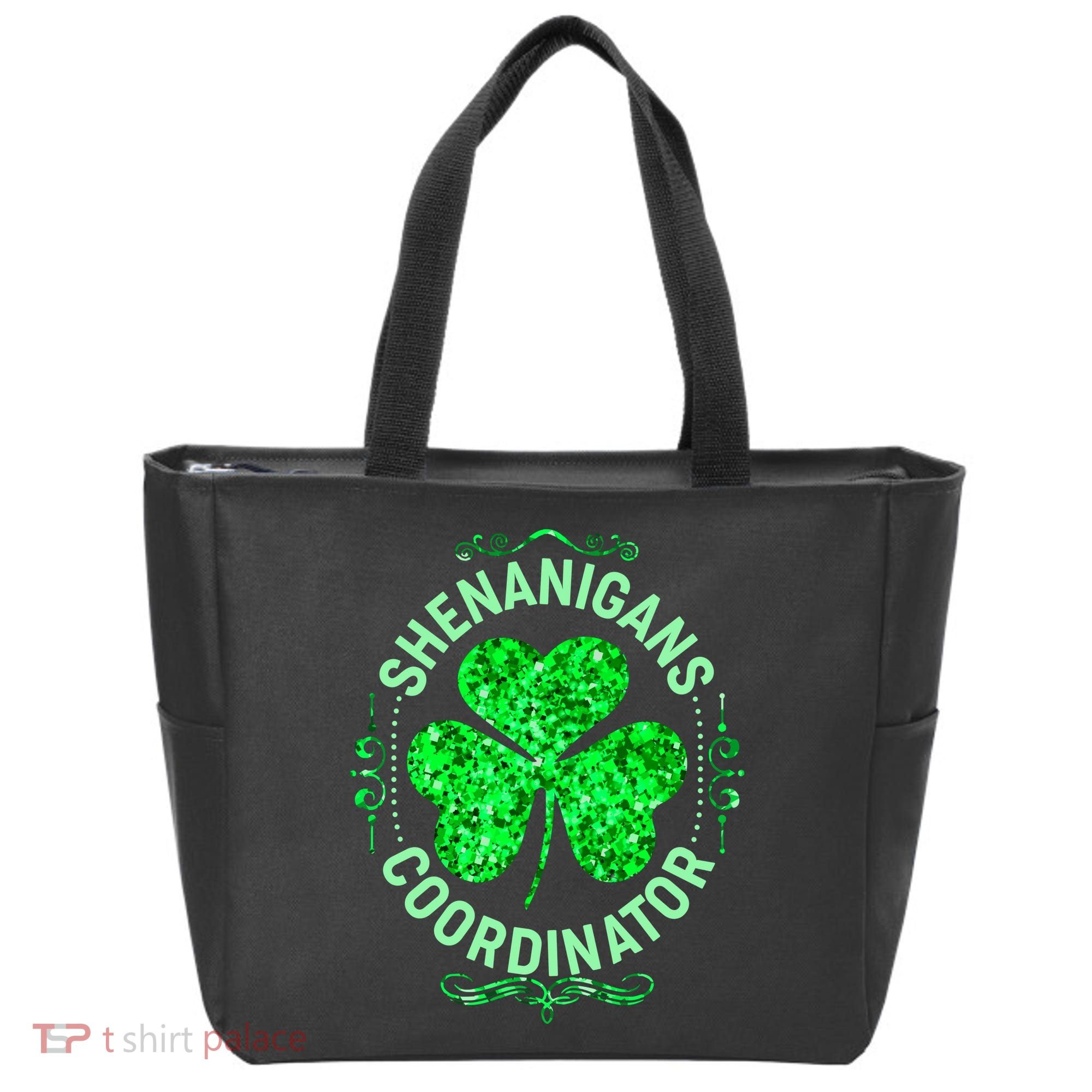 Funny St Patrick's Day Shenanigans Coordinator Lucky Shamrock Clover Tote Bag
