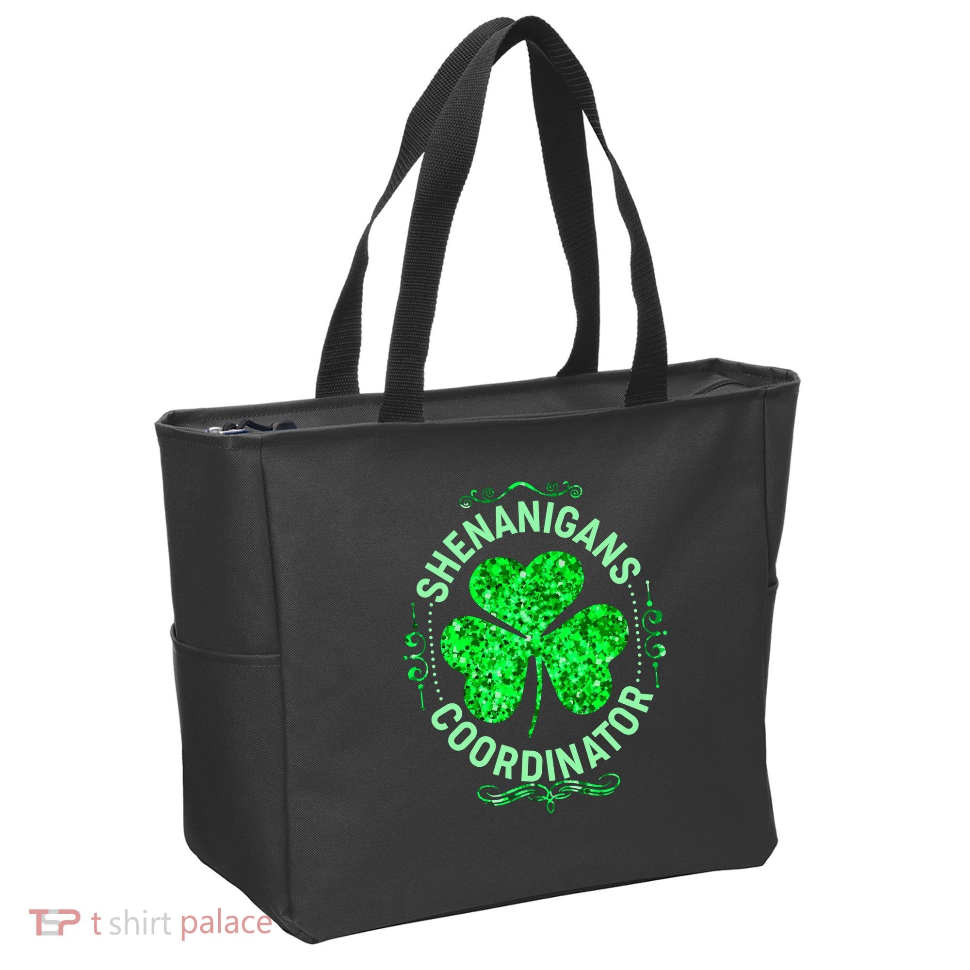Funny St Patrick's Day Shenanigans Coordinator Lucky Shamrock Clover Tote Bag