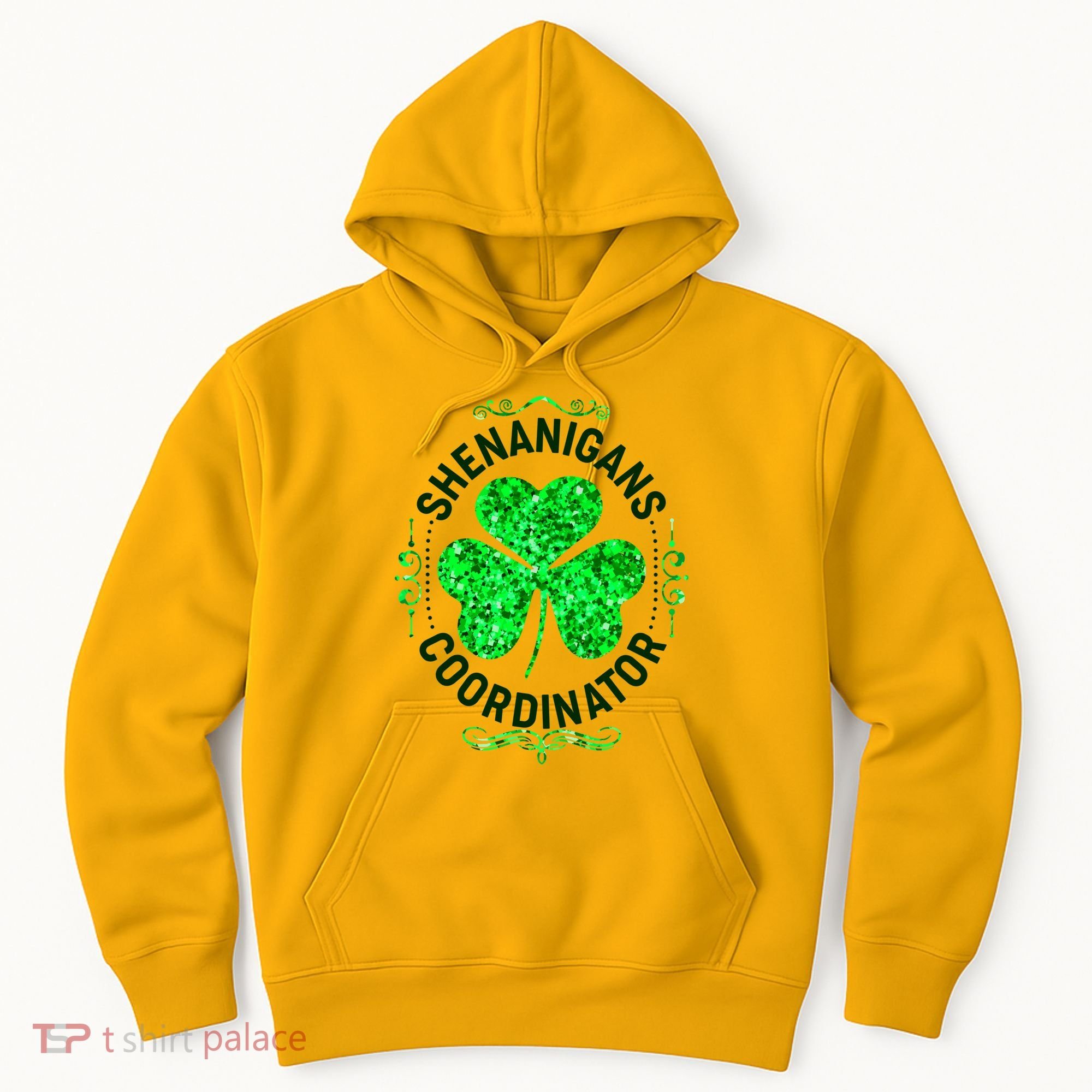 Funny St Patrick's Day Shenanigans Coordinator Lucky Shamrock Clover Hoodie