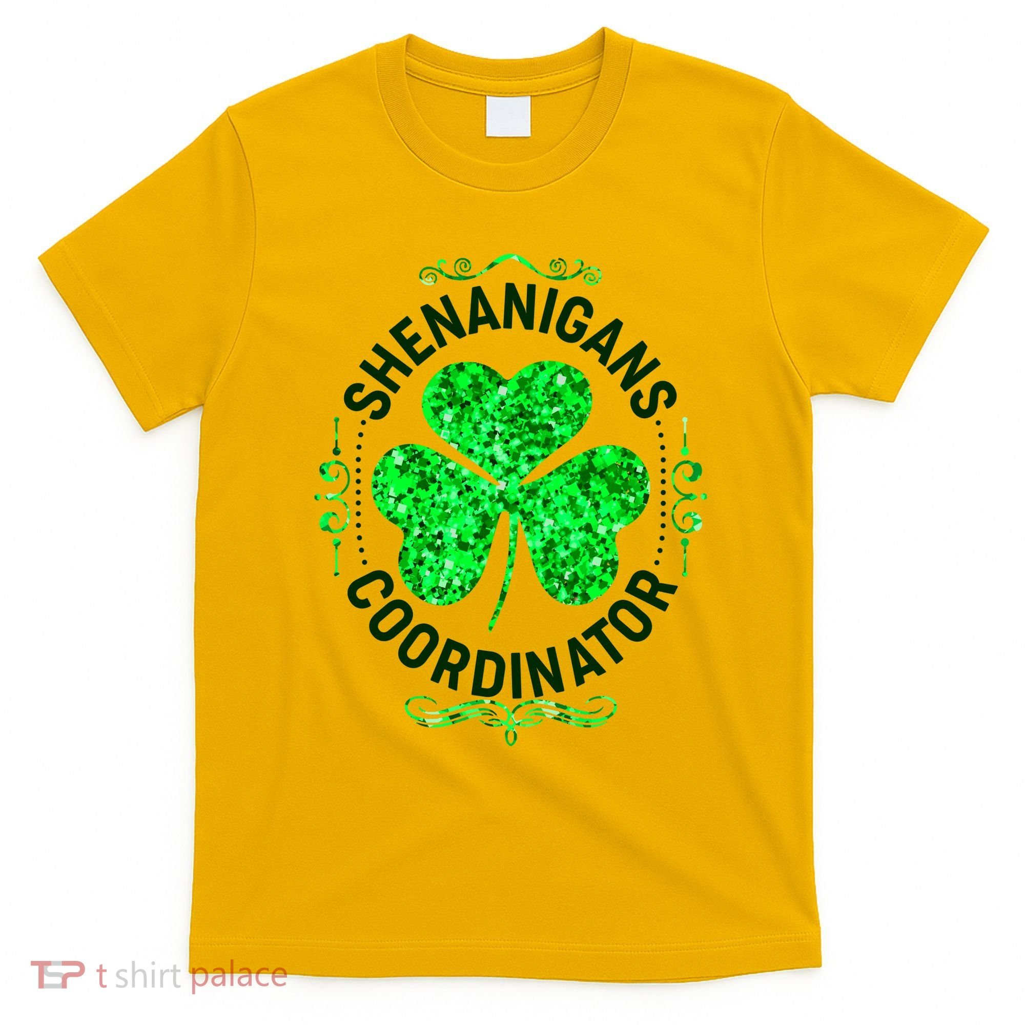 Funny St Patrick's Day Shenanigans Coordinator Lucky Shamrock Clover T-Shirt