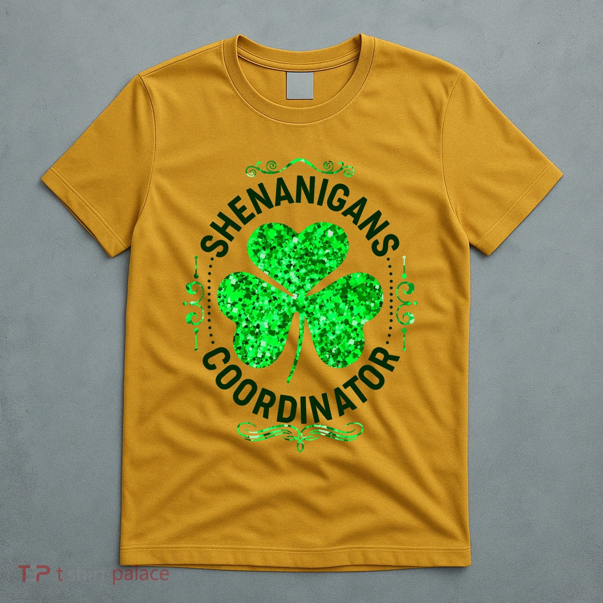 Funny St Patrick's Day Shenanigans Coordinator Lucky Shamrock Clover T-Shirt
