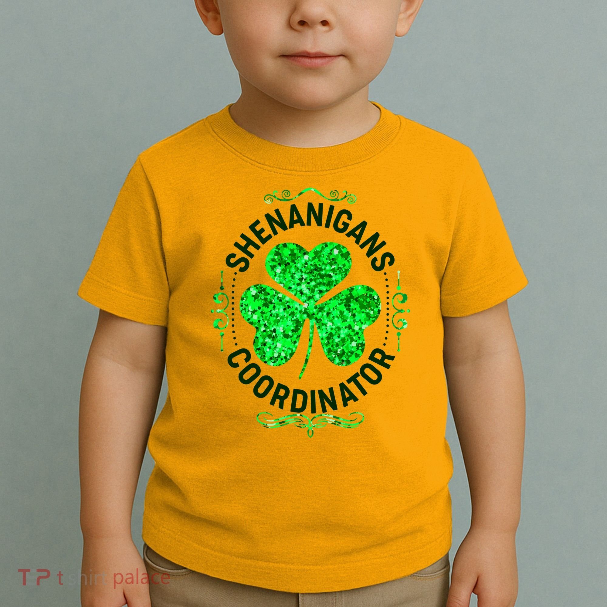 Funny St Patrick's Day Shenanigans Coordinator Lucky Shamrock Clover Toddler T-Shirt