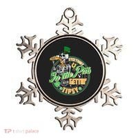 Funny St Patricks Day Everybody In The Pub Gettin Tipsy Skeleton Beer Ornament thumb 0