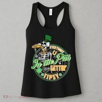 Funny St Patricks Day Everybody In The Pub Gettin Tipsy Skeleton Beer Women's Tank Top thumb 3