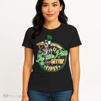Funny St Patricks Day Everybody In The Pub Gettin Tipsy Skeleton Beer Women's T-Shirt thumb 4