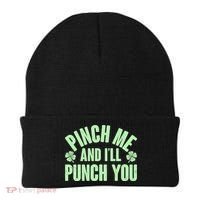 Funny St Patrick's Day Pinch Me And I'll Punch You Beanie thumb 0