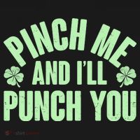 Funny St Patrick's Day Pinch Me And I'll Punch You Women's Hoodie thumb 2
