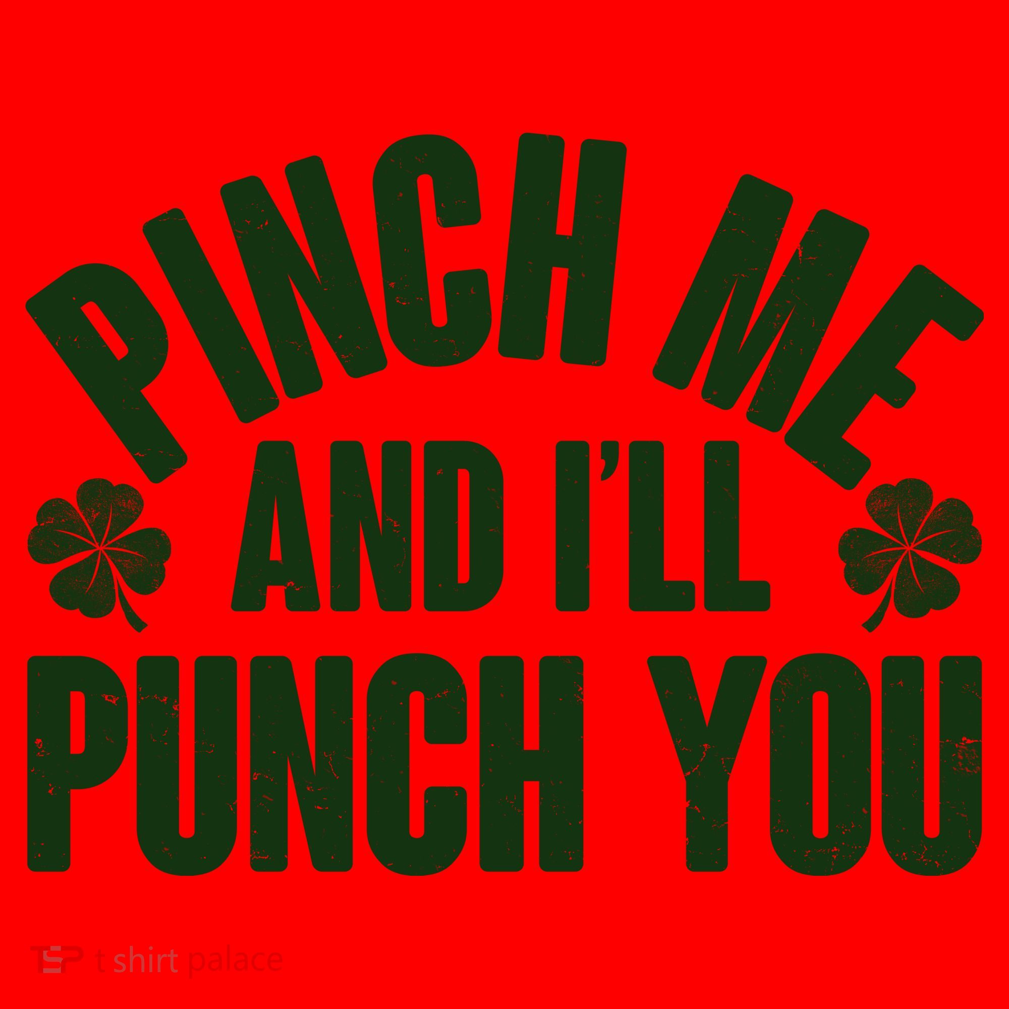 Funny St Patrick's Day Pinch Me And I'll Punch You Santa Hat