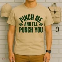 Funny St Patrick's Day Pinch Me And I'll Punch You T-Shirt thumb 6