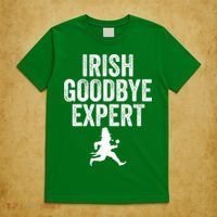 Funny St Patricks Day Irish Goodbye Expert T-Shirt thumb 5