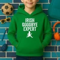 Funny St Patricks Day Irish Goodbye Expert Kids Hoodie thumb 2