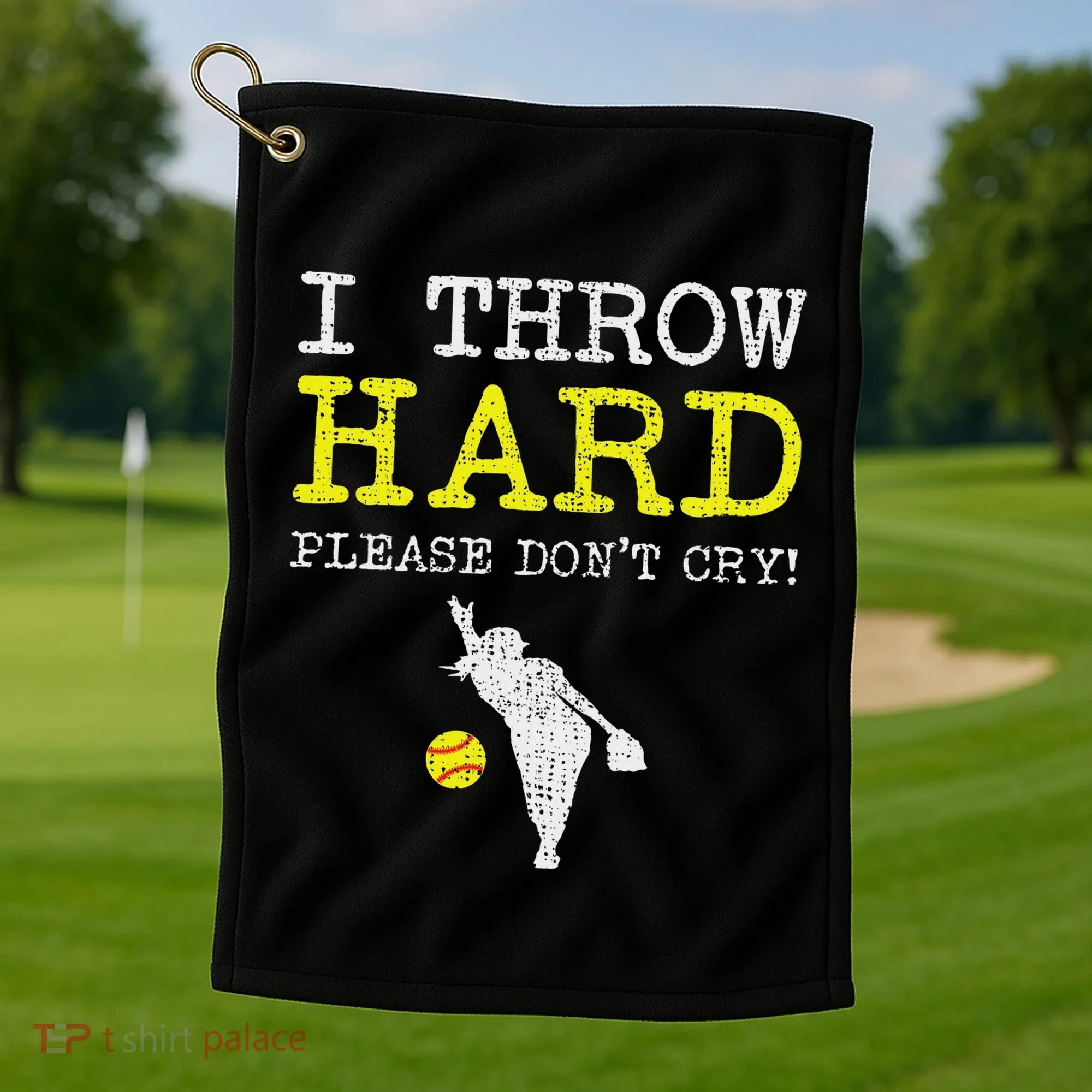 Fastpitch Softball Pitcher Golf Towel