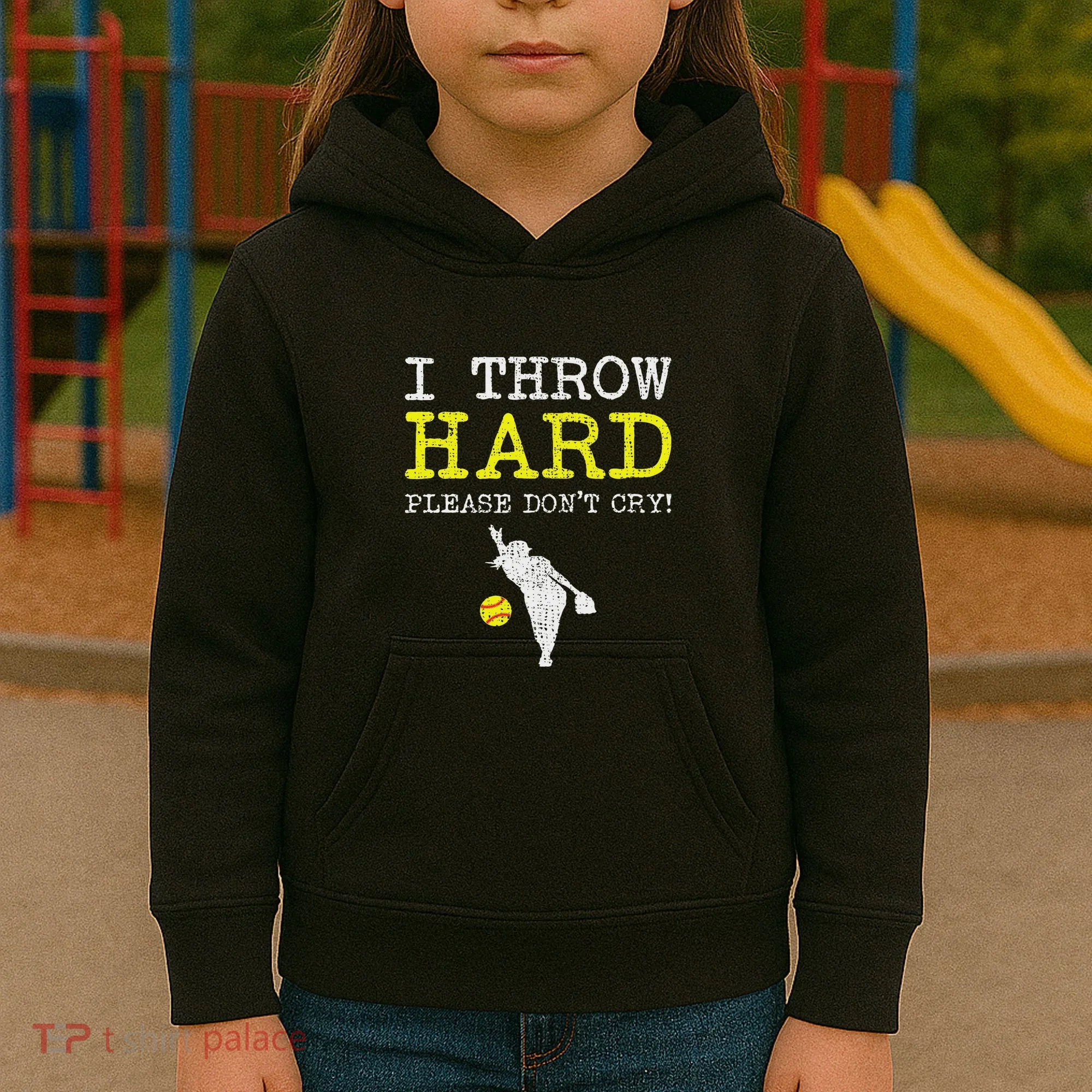 Fastpitch Softball Pitcher Kids Hoodie