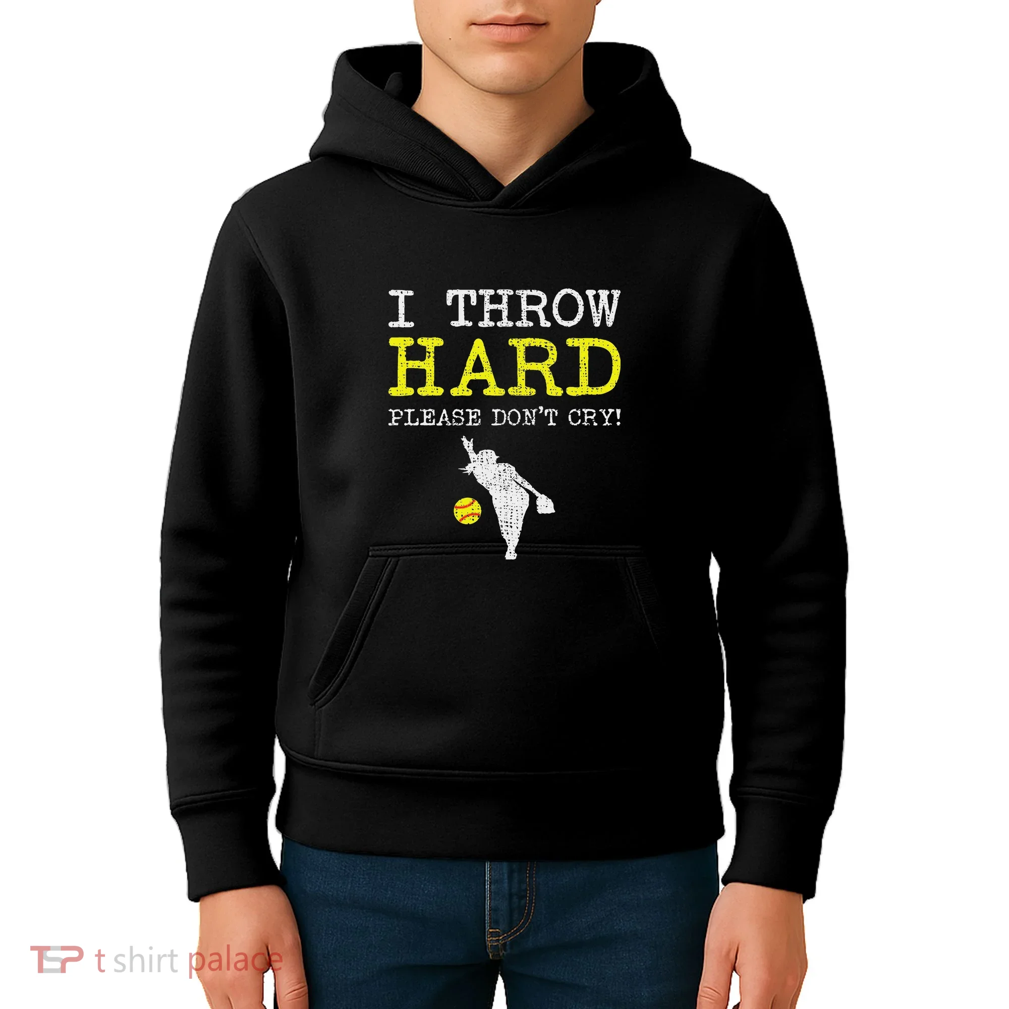 Fastpitch Softball Pitcher Kids Hoodie