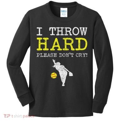 Fastpitch Softball Pitcher Kids Long Sleeve Shirt
