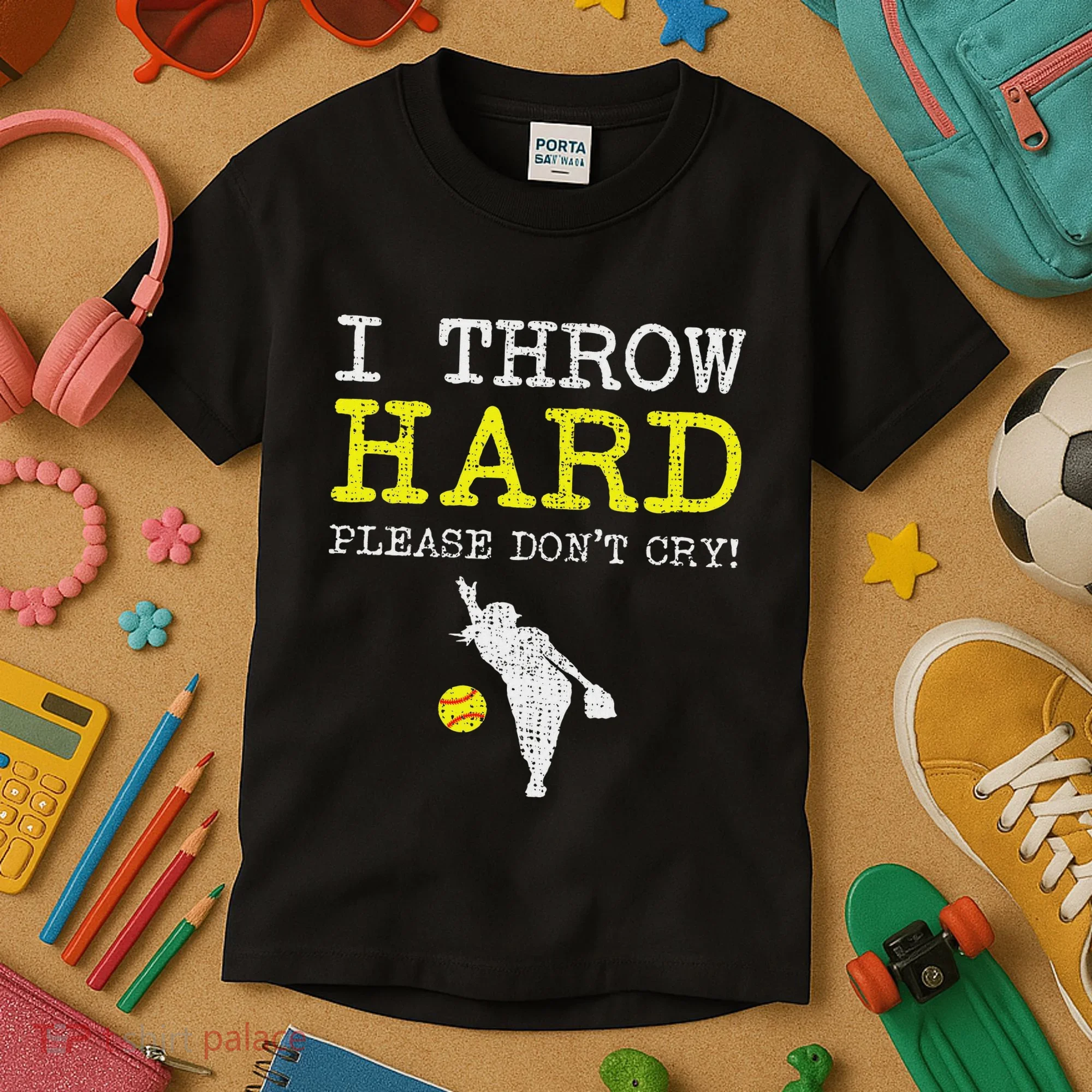 Fastpitch Softball Pitcher Kids T-Shirt