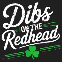 Funny St PatrickS Day Dibs On The Redhead Shamrock Beanie thumb 2