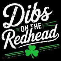 Funny St PatrickS Day Dibs On The Redhead Shamrock Women's Hoodie thumb 2