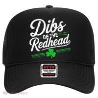 Funny St PatrickS Day Dibs On The Redhead Shamrock Hat thumb 0