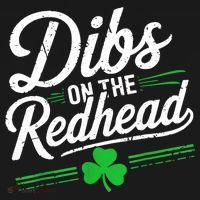 Funny St PatrickS Day Dibs On The Redhead Shamrock Tank Top thumb 6