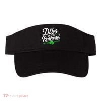 Funny St PatrickS Day Dibs On The Redhead Shamrock Visor thumb 0
