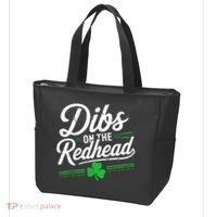 Funny St PatrickS Day Dibs On The Redhead Shamrock Tote Bag thumb 3