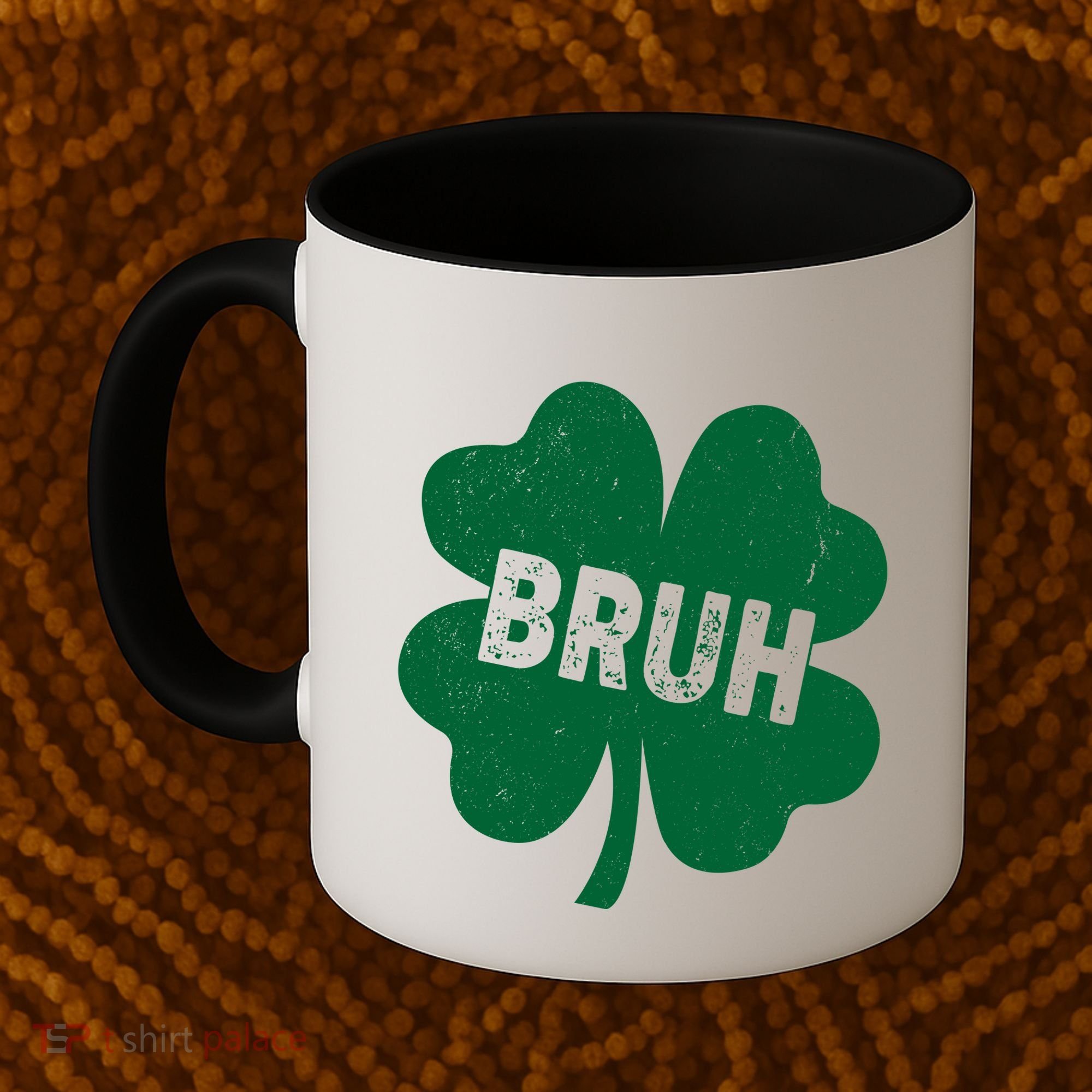 Funny St Patricks Day Bruh Lucky Shamrock Clover Coffee Mug