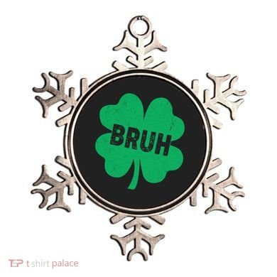 Funny St Patricks Day Bruh Lucky Shamrock Clover Ornament