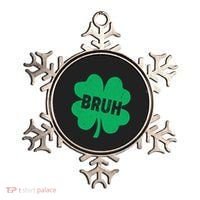Funny St Patricks Day Bruh Lucky Shamrock Clover Ornament thumb 0