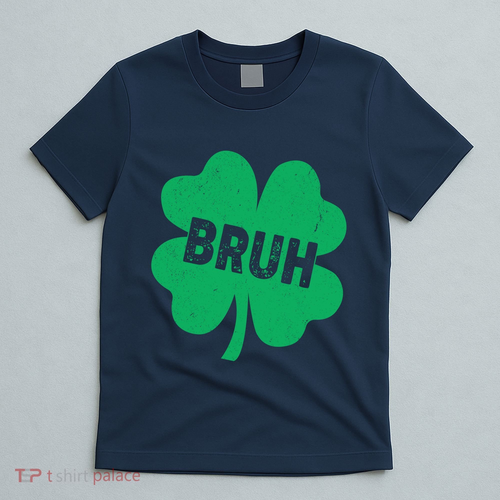 Funny St Patricks Day Bruh Lucky Shamrock Clover T-Shirt