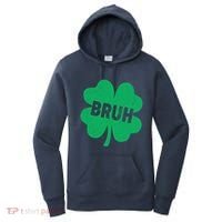 Funny St Patricks Day Bruh Lucky Shamrock Clover Women's Hoodie thumb 0