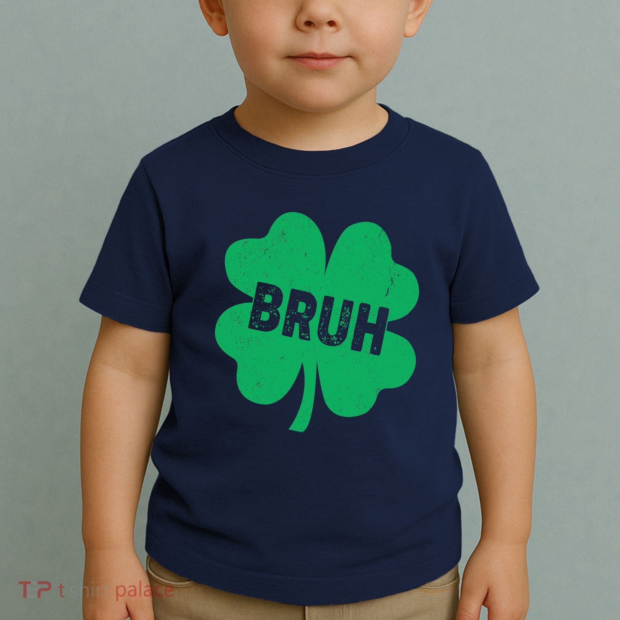Funny St Patricks Day Bruh Lucky Shamrock Clover Toddler T-Shirt
